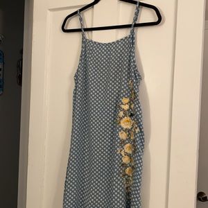 NWT • Angie floral and polka dot dress